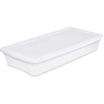 Wholesale Sterilite Clear Flat Storage Box- 41Qt CLEAR